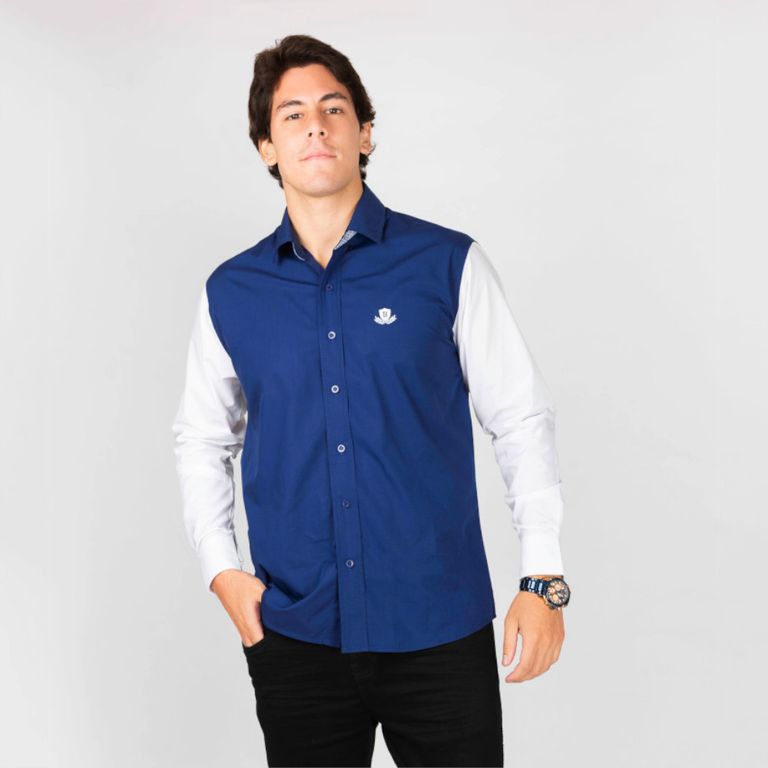 Camisa Manga Larga Piero Biani Hombre AlgodÃ³n