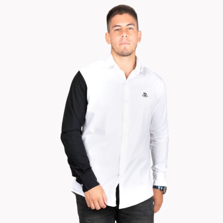 Camisa Manga Larga Hombre de AlgodÃ³n.