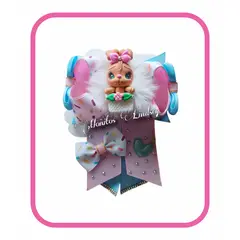 GENERICO - Lazo Gancho Coletero Niña - Moñitos Lindsey