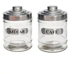ICHIMATSU - Jgo 3pz Frascos Envase Recipiente Pomo Tapa Metal 700 ml c/u