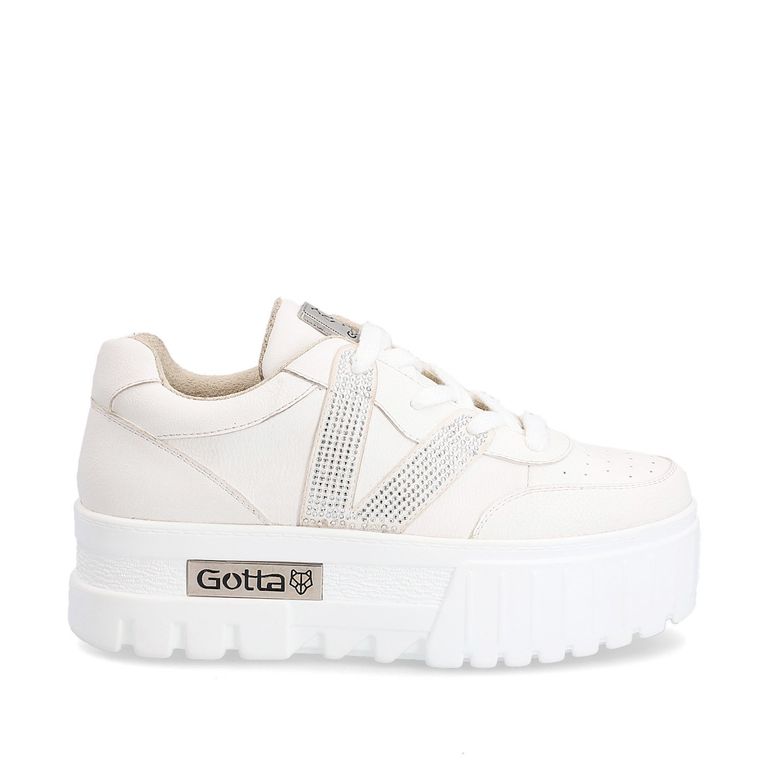 Zapatilla Plataforma Blanca Mujer 23242