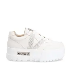 GOTTA - Zapatilla Plataforma Blanca Mujer 23242
