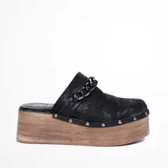 GOTTA - Zueco Madera Negro Mujer 25321