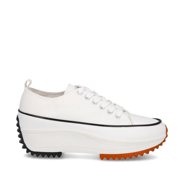 Zapatilla Plataforma Blanca Mujer 25970