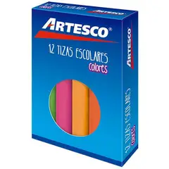 ARTESCO - Tizas de colores x 12 unids. (pack x 3 unids.)
