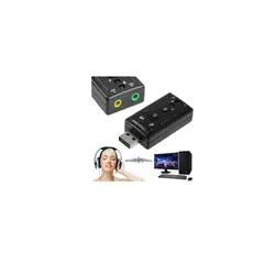 GENERICO - Er mini usb 2.0 adaptador de tarjeta de sonido virtual 12mbps