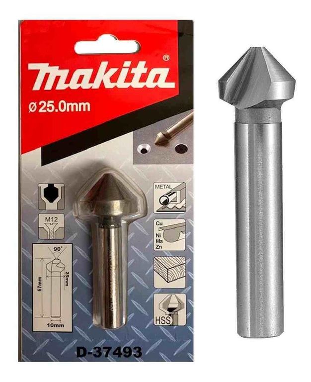 Broca Avellanadora HSS 25 x 67mm 3 Filos D-37493