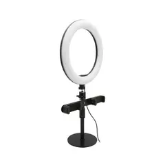 OEM - Soporte para celular de Base de Mesa Escritorio con Aro de Luz