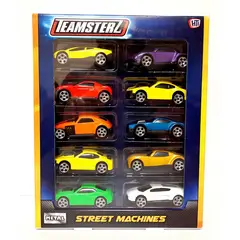 TEAMSTERZ - Juguete Pack de 10 Autos Metal