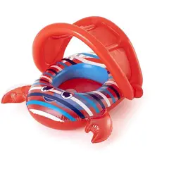 BESTWAY - - Flotador inflable infantil cangrejo con techo