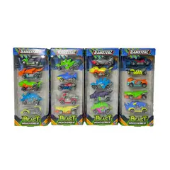 TEAMSTERZ - Juguete Pack 5 Autos Beast Machines de Metal