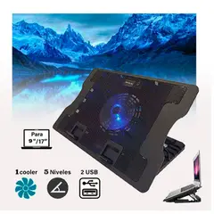 GENERICO - Cooler Ventilador Soporte para Laptop Notebook