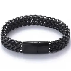 GENERICO - Brazalete Pulsera de Titanio para Hombre Modelo 1602