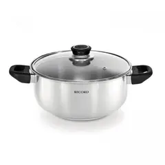 RECORD - Olla acero inoxidable Milenium Tapa Vidrio N°22