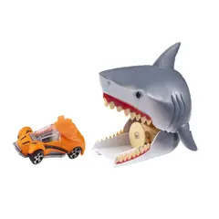 TEAMSTERZ - Juguete Disparador Tiburón + 1 auto Plomo