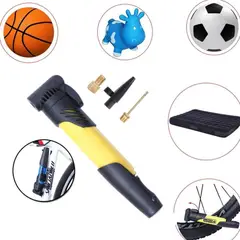 GENERICO - Inflador Bicicleta Pelota Portátil Amarillo