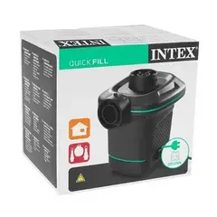 INTEX - Inflador Electrico Negro con entradas intercambiables