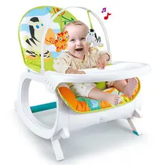 PEQUEÑAS TRAVESURAS - Silla Mecedora Verde Crece Conmigo 20 Kg