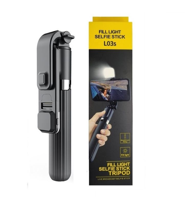 Palo Selfie Stick Y Tripode - Bluetooth Con Flash - Aluminio