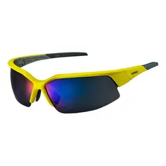 SHIMANO - LENTE SH. MAT LIME YELLOW - SILVER / GREY SMOKE BLUE MIRROR HYDROPHOBIC