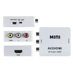 GENERICO - Adaptador Conversor Convertidor Rca A Hdmi Video 720 1080 P