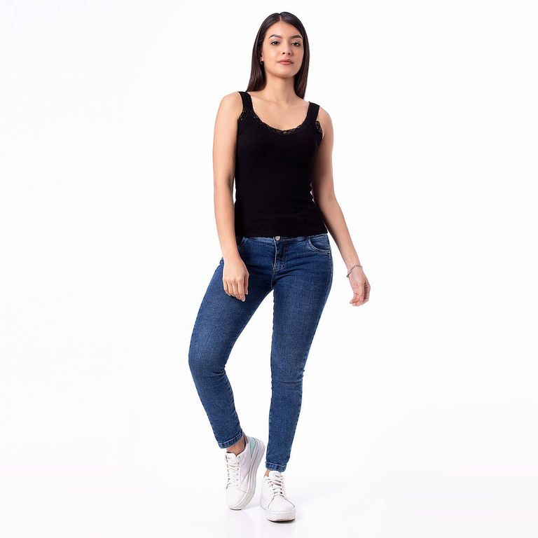 Tops Basico Rib Lycrado Aidyn Mujer