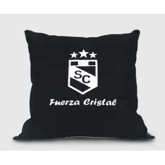 ARLIN TEXTIL - Cojín Decorativo Fuerza Cristal logo Blanco