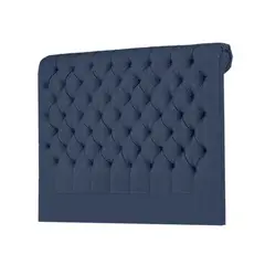 MAVISAC - Cabecera Linen Plaza Y Media Color Azul Acero - Ultra Cuero