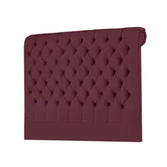 MAVISAC - Cabecera Linen Plaza Queen Color Guinda - Ultra Cuero