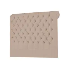 MAVISAC - Cabecera Linen Plaza King Color Beige - Tela