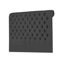 MAVISAC - Cabecera Linen Plaza King Color Gris - Tela