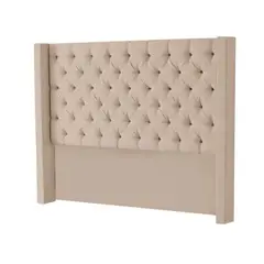 MAVISAC - Cabecera Master Rey Plaza Queen Color Beige - Tela