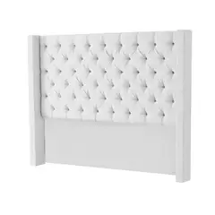 MAVISAC - Cabecera Master Rey Plaza King Color Blanco - Ultra Cuero