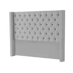 MAVISAC - Cabecera Master Rey Plaza King Color Plata - Tela