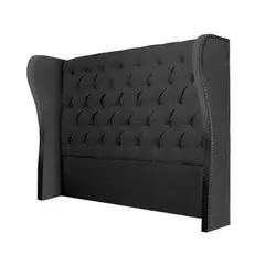 MAVISAC - Cabecera Safiro Plaza Queen Color Gris - Tela