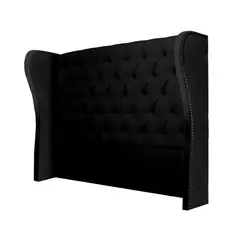 MAVISAC - Cabecera Safiro Plaza King Color Negro - Tela