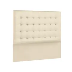 MAVISAC - Cabecera Hades Plaza King Color Marfil - Ultra Cuero