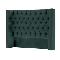 MAVISAC - Cabecera Knigthsbridge Plaza Queen Color Verde Militar - Ultra Cuero