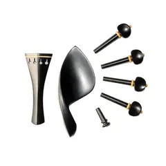 GENERICO - Set Accesorios de ébano con aplicaciones para Violín