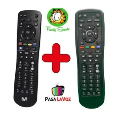 UNIVERSAL - Control Movistar para Decodificador Funda Silicona Negro