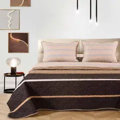 VENECIA - Set de CUBRECAMA 2 Pz + Set Sabanas + Fundas 5 piezas