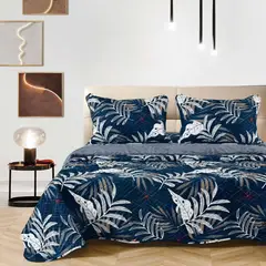 VENECIA - Set de CUBRECAMA 2 Pz + Set Sabanas + Fundas 5 piezas