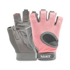 AOLIKES - Guantes Deportivos HS-119 Rosado Gym Crossfit