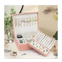 GRETAIL - Joyero Organizador De Joyas Relojes Cofre Con LLave