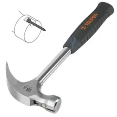 TRUPER - Martillo 16oz uña curva mango tubular cneopreno