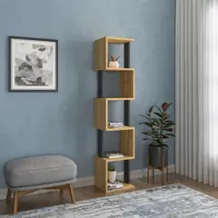 73 EXPERIENCE - Librero Kris - Color Duna & Plomo -