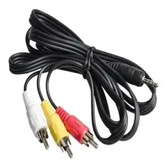 GENERICO - Cable Jack 3.5 Mm Macho A 3 Rca Macho 1.5 Mt