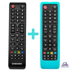 SIKAI - Control Remoto Para Tv Samsung Smart + Funda Celeste Fosforescente