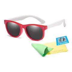 GENERICO - Lentes de Sol Para Niños Polarizados Flex uv400 rojo blanco