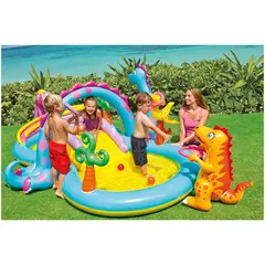 INTEX - - Piscina Inflable con centro de juegos Dinoland